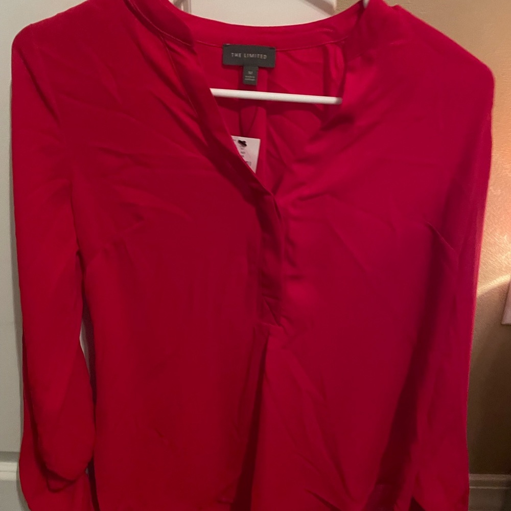 BRAND NEW WITH TAGS RED BLOUSE